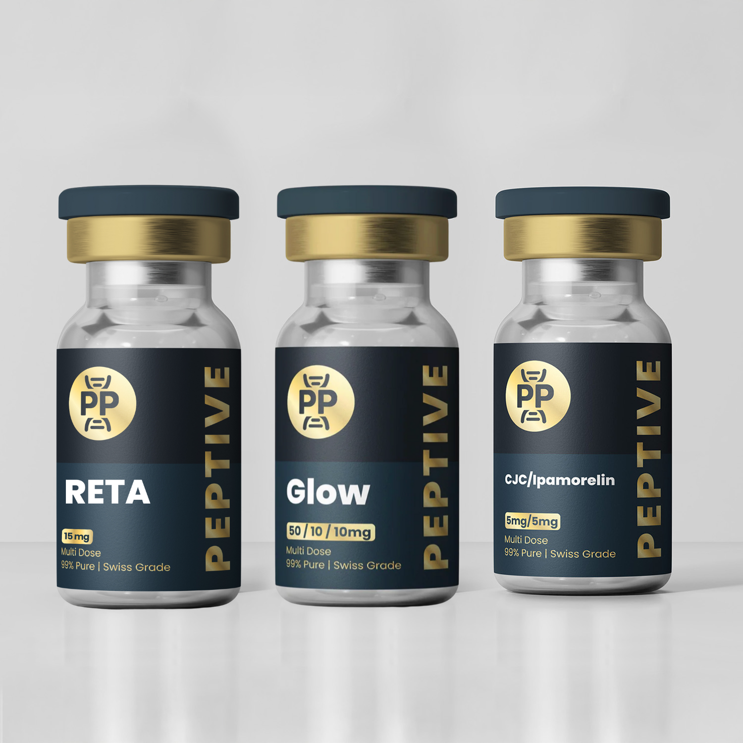 HollyWood Celebrity Stack (Ret 15mg + GLOW 70mg + Cjc 5mg/Ipa 5mg)