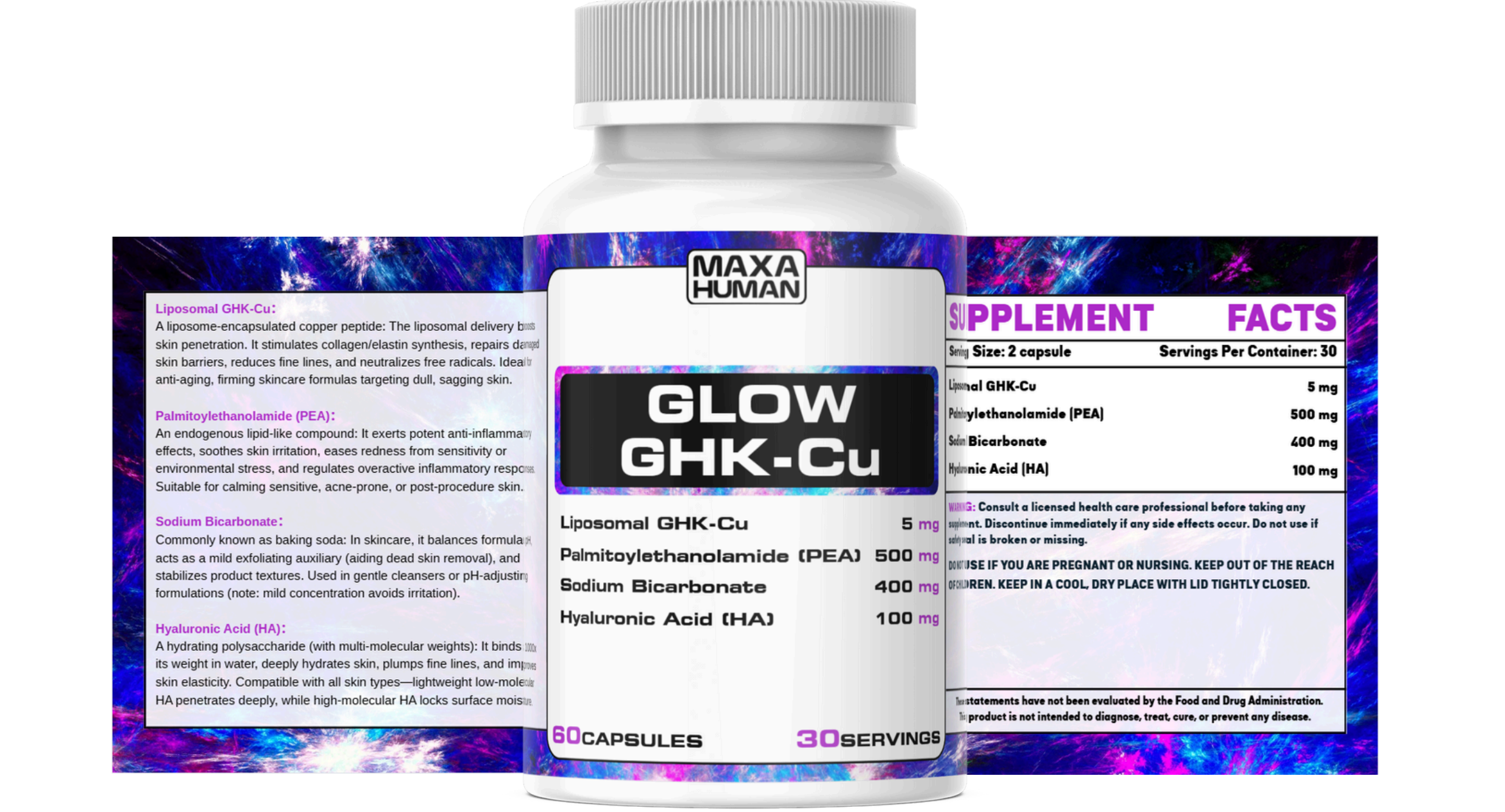 GLOW GHK-cu (5mg) 60 Capsules