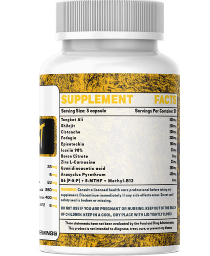 MAXA TEST – Advanced Natural TRT Testosterone Complex (90 Capsules)