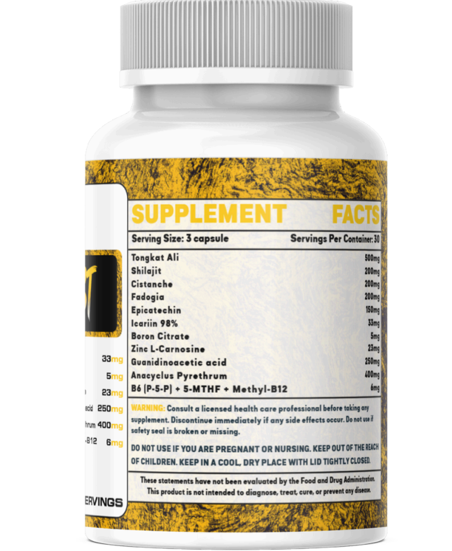 MAXA TEST – Advanced Natural TRT Testosterone Complex (90 Capsules)