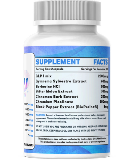 مزيج ببتيد ماكسا جي إل بي 1 (2 ملغ) 60 كبسولة