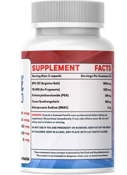 ولفيرين (BPC-157 1000 ميكروغرام + TB500 1250 ميكروغرام) 60 كبسولة